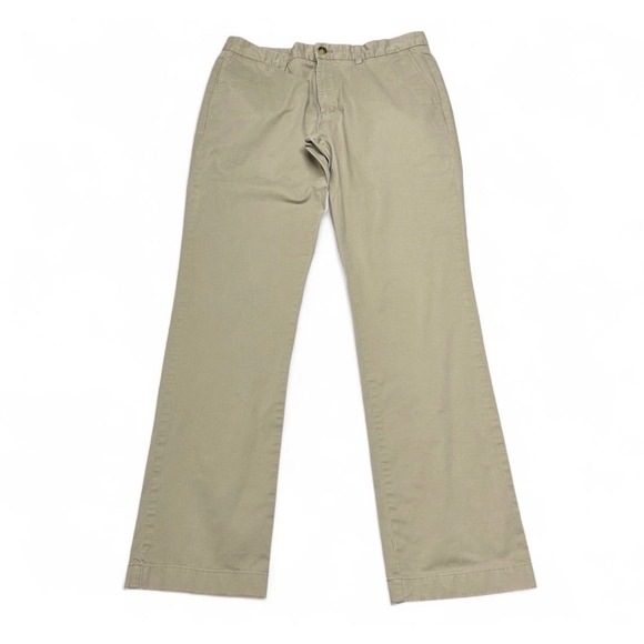 Vineyard Vines Other - Vineyard Vines Mens 36x34 Breaker Pants Khaki Tan Straight Leg Chino Twill 0238